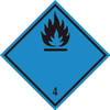 Substances which, in contact with water,emit flammable gases 100x100 mm